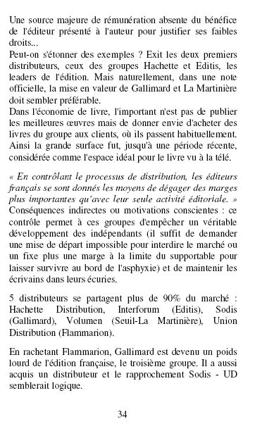 Une source majeure de rmunration absente du bnfice
de l diteur